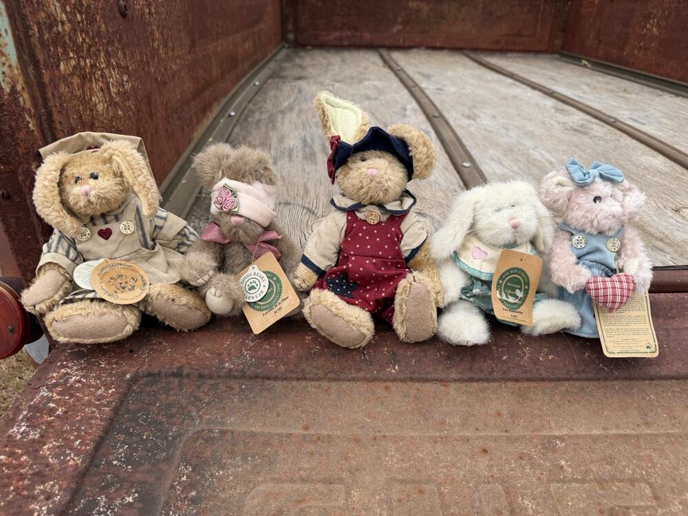 Vintage Boyds Bears Archive Collection Plush Lot of 5 Rabbits Bears w/Tags 1990s